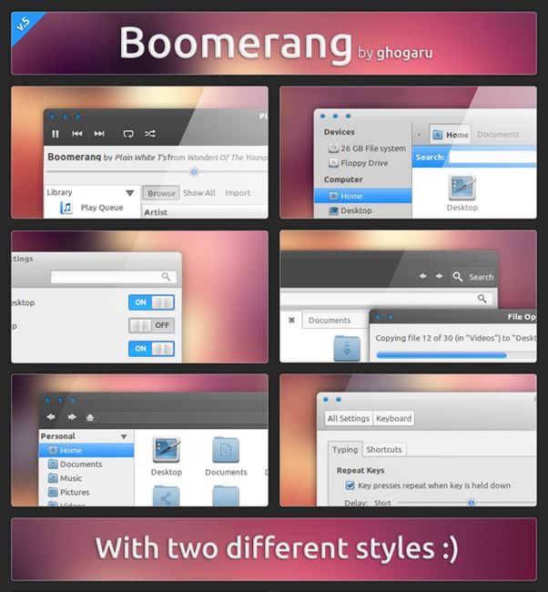 boomerang gtk3 themes ubuntu